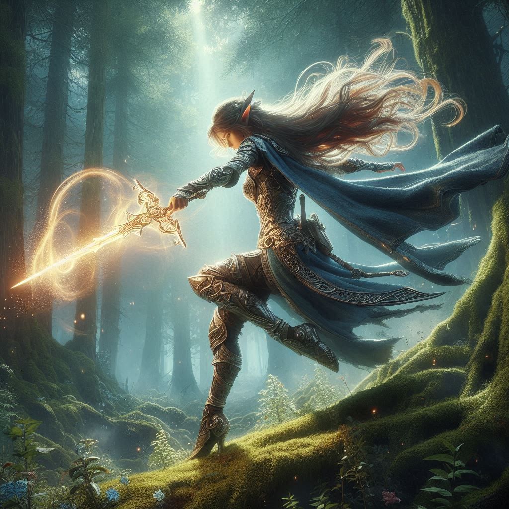 Elf Warrior and the magic sword 2