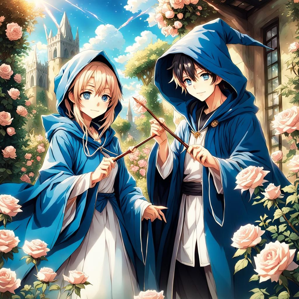 The​ wizard and white​ roses​