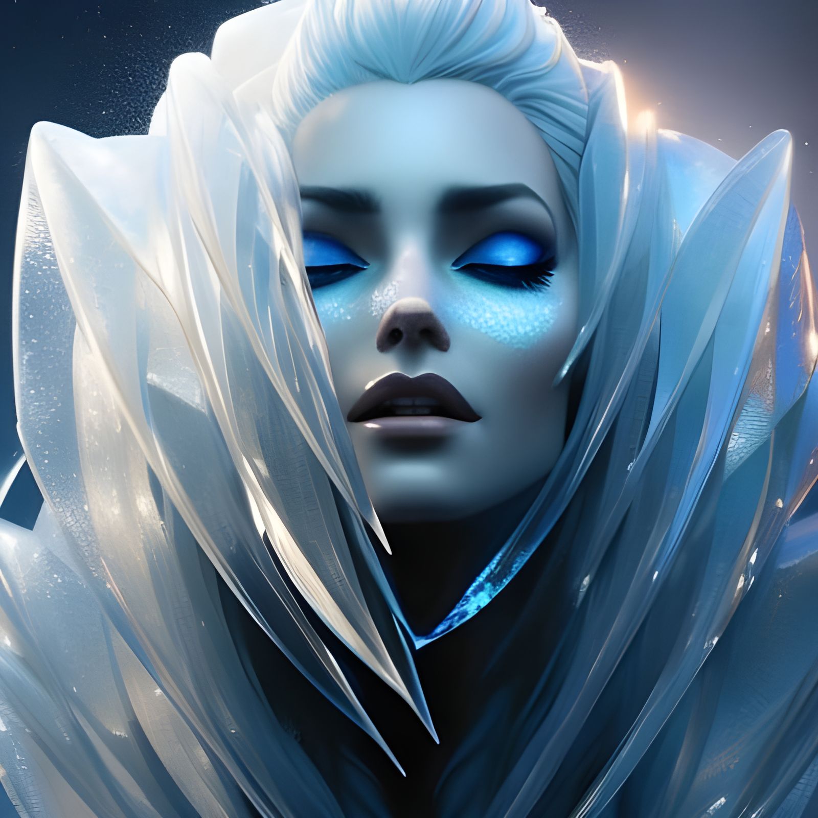 Ice Queen - AI Generated Artwork - NightCafe Creator