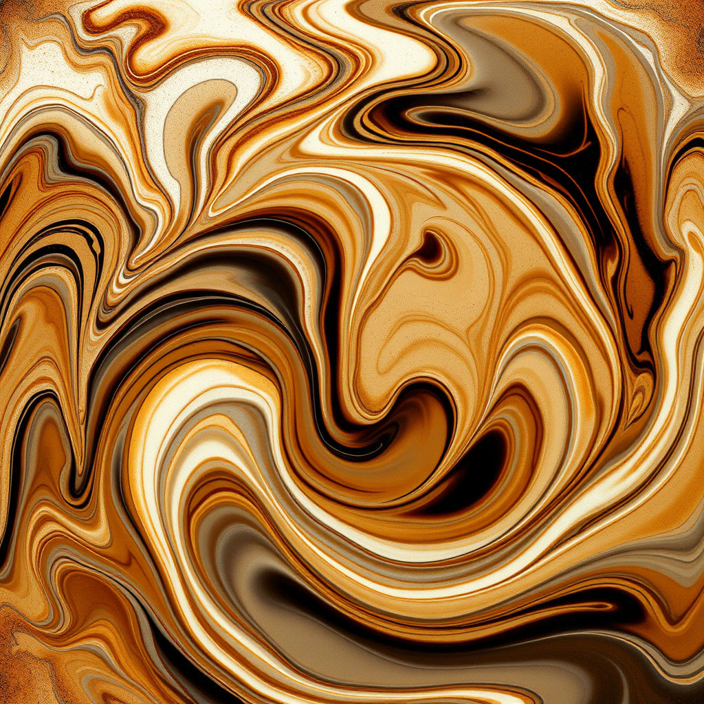 swirling milk and espresso  by @Ivy W