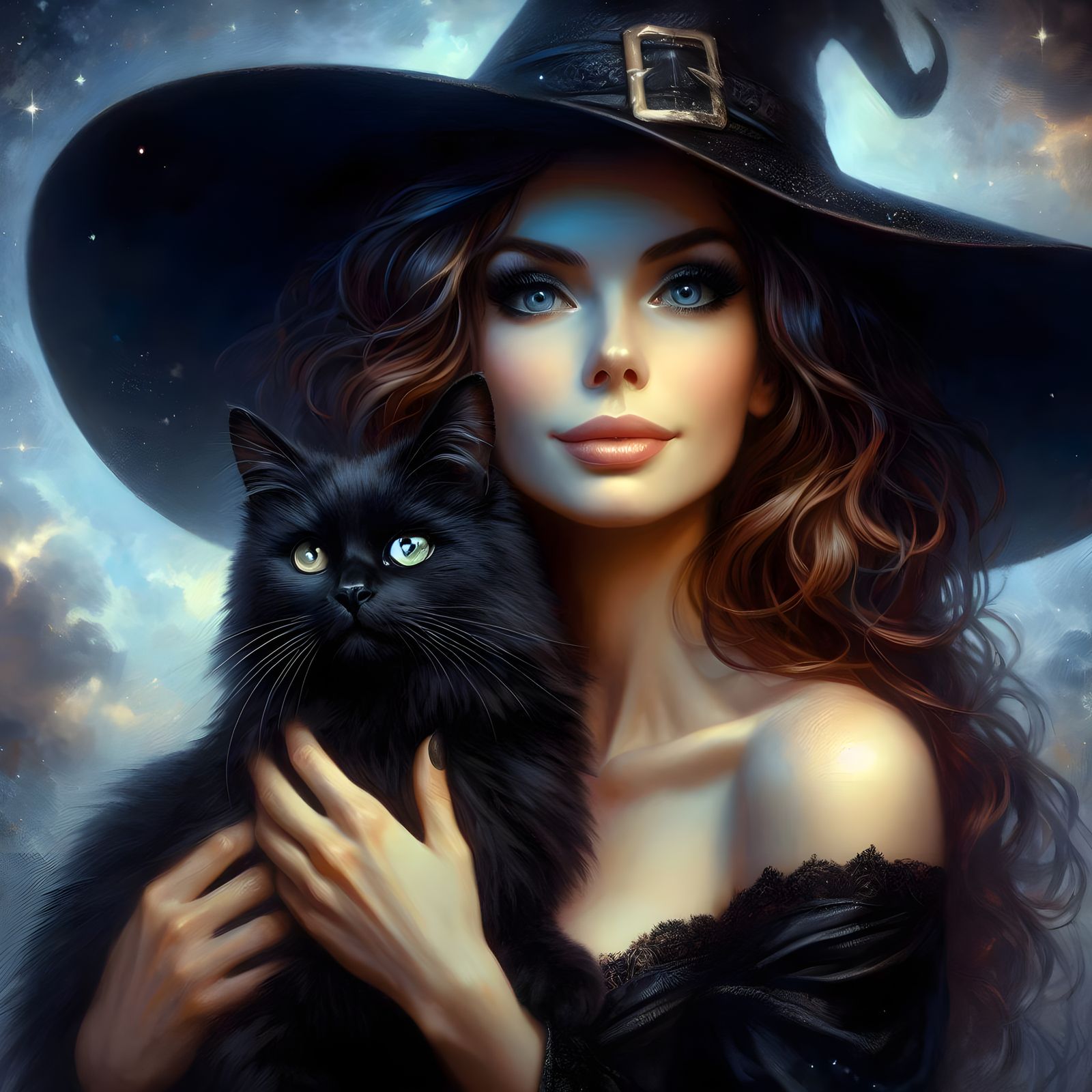 Witch And Cat Familiar #2