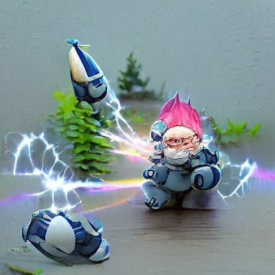 Mecha gnome lightning punch