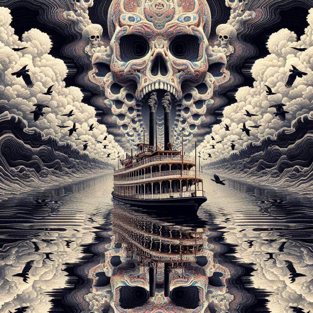 Paddle Steamer on the River of Death