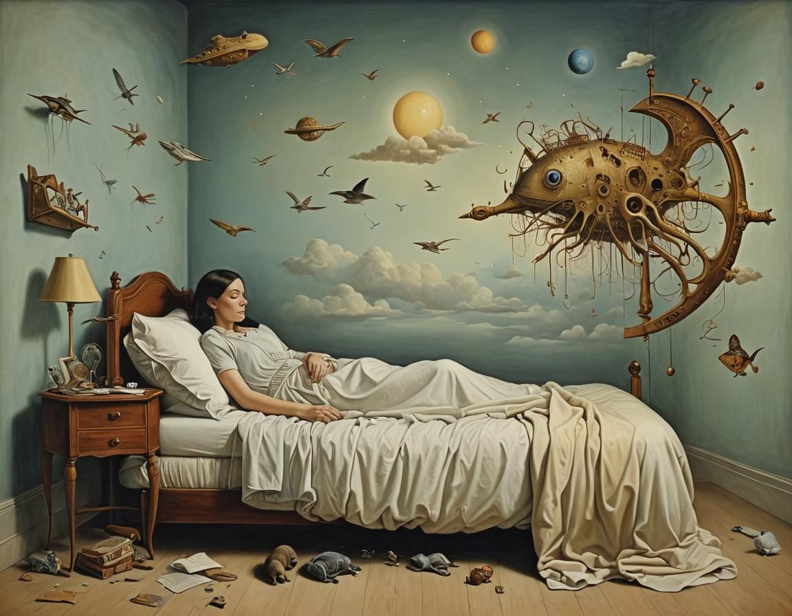 dreams, sleep, surrealism, Roesch, Carrington  by @nafri