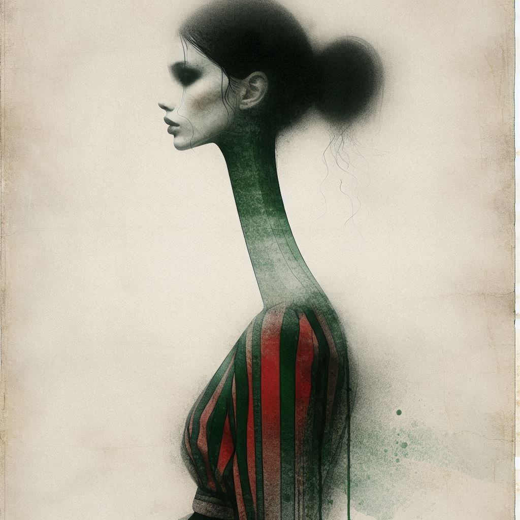 the woman with the bun