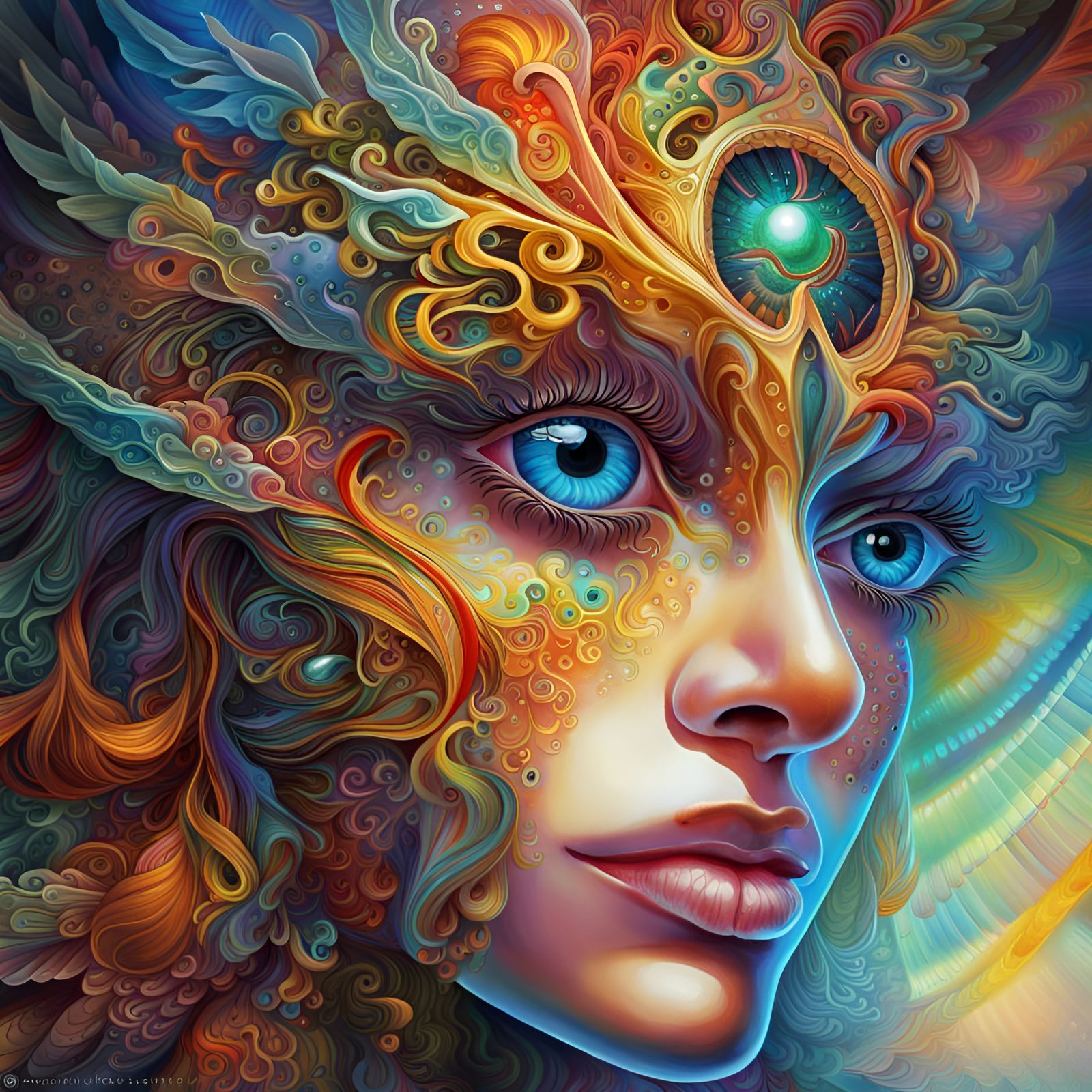 The goddess of space and time - AI Generated Artwork - NightCafe Creator