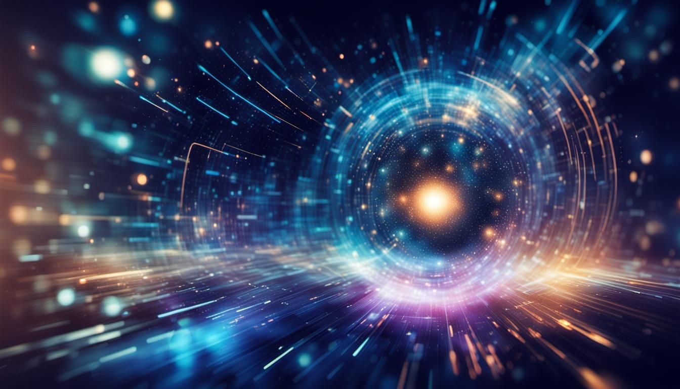 Scientific theory about the universe being a simulation, gli...