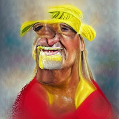 A portrait of Hulk Hogan - AI Generated Artwork - NightCafe Creator
