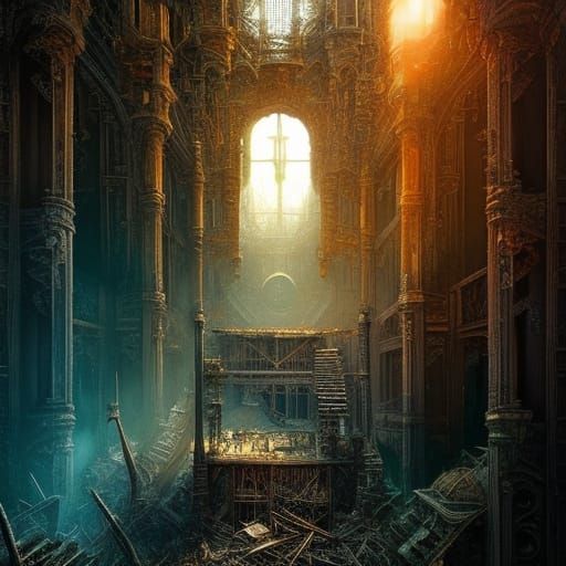 In Ruins - AI Generated Artwork - NightCafe Creator