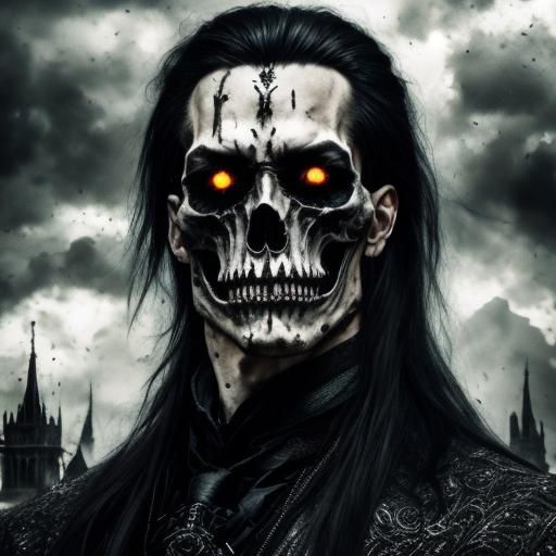 <lora:Black shapes:1.0> Terrifying metalhead man on a rooftop screaming, dark cinematic clouds, intricate clothing, intricate detailed reali...