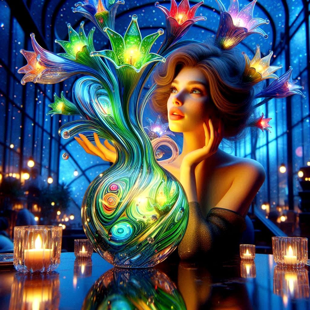 connection to another world of colors and lights