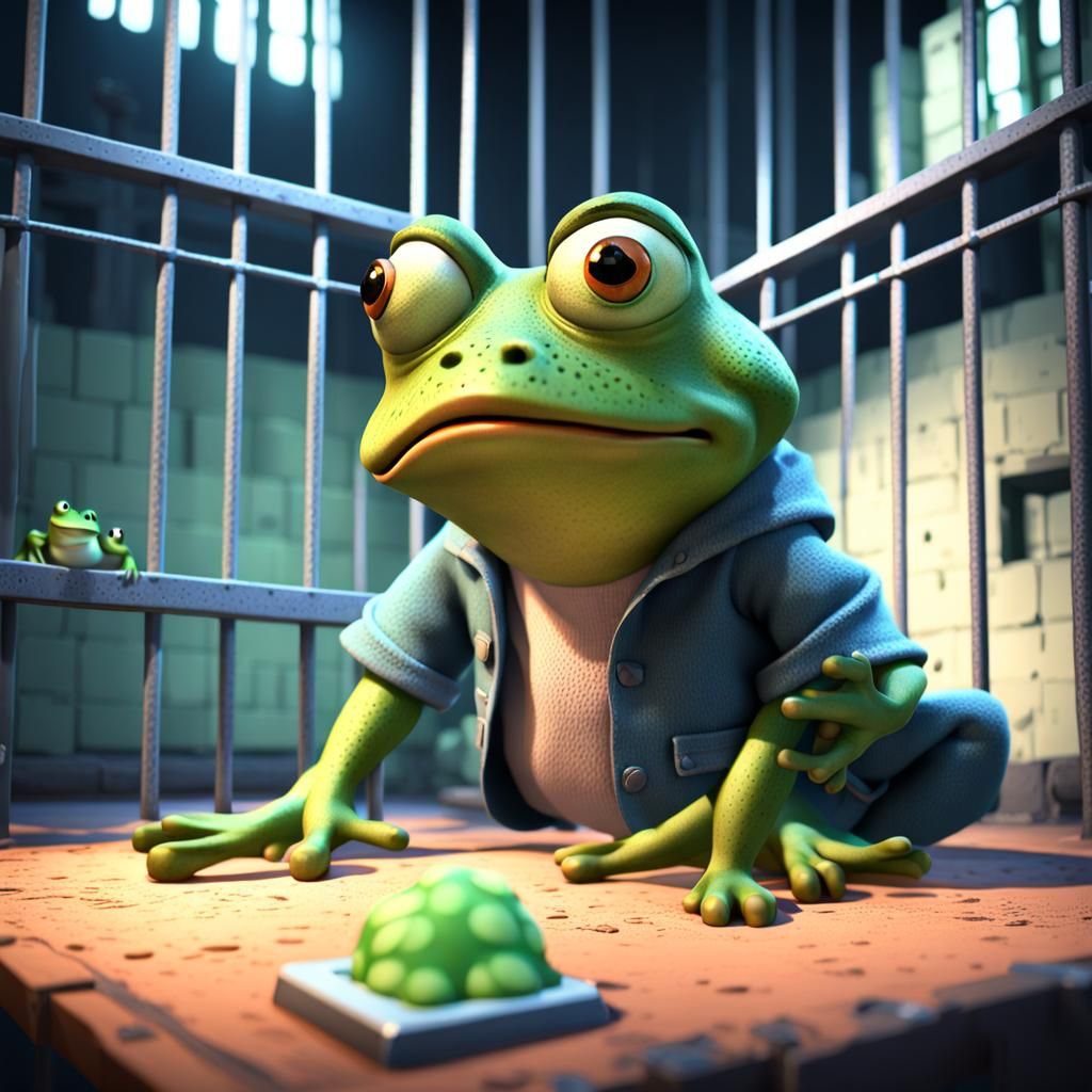 Frog wearing sunglasses at sunglasses store