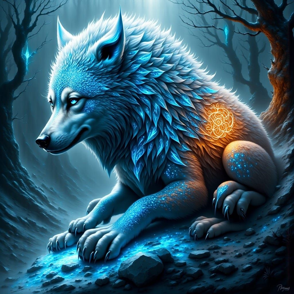  <lora:Inconceivable Flux:1.0> A wolf