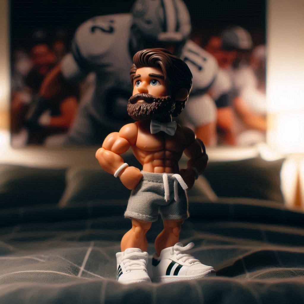 Gay bodybuilder action figure pet