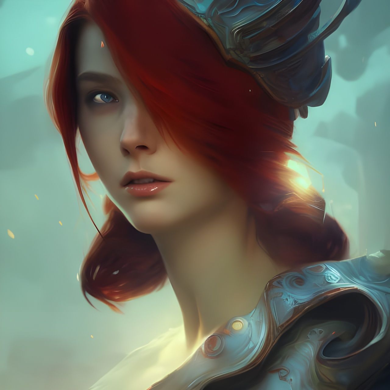 Red Head with cat tech
