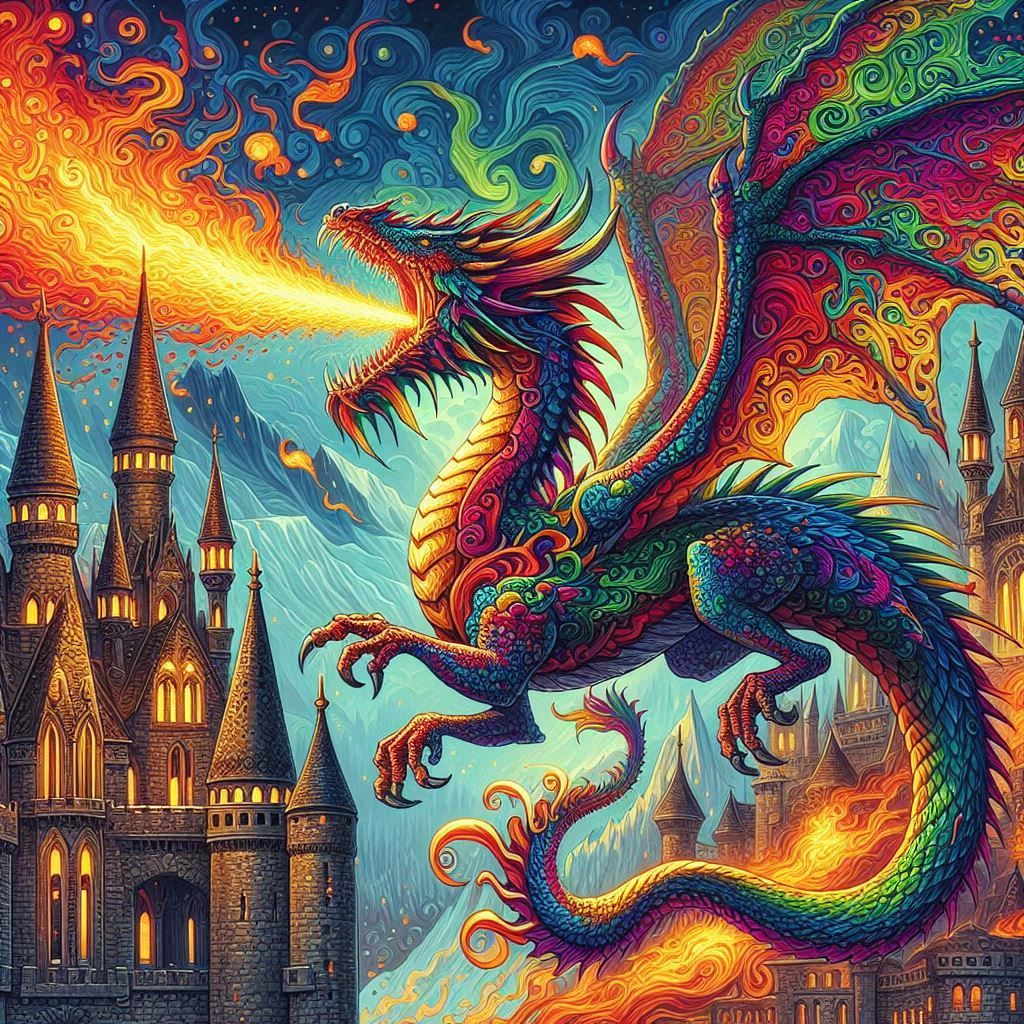 Fire breathing dragon