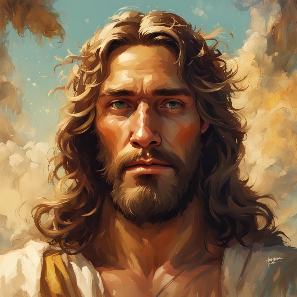 Portrait of Jesus - AI Generated Artwork - NightCafe Creator