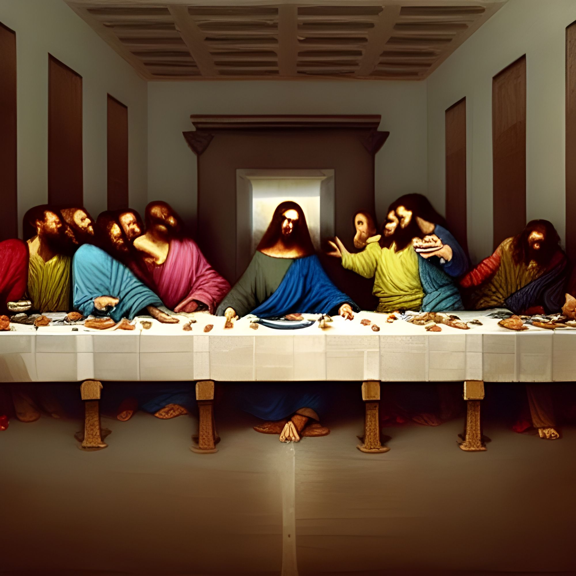 Jesus S Last Supper AI Generated Artwork NightCafe Creator   9Se4aDMeCP51nT5I4fbl  1  6VOR7 6x 