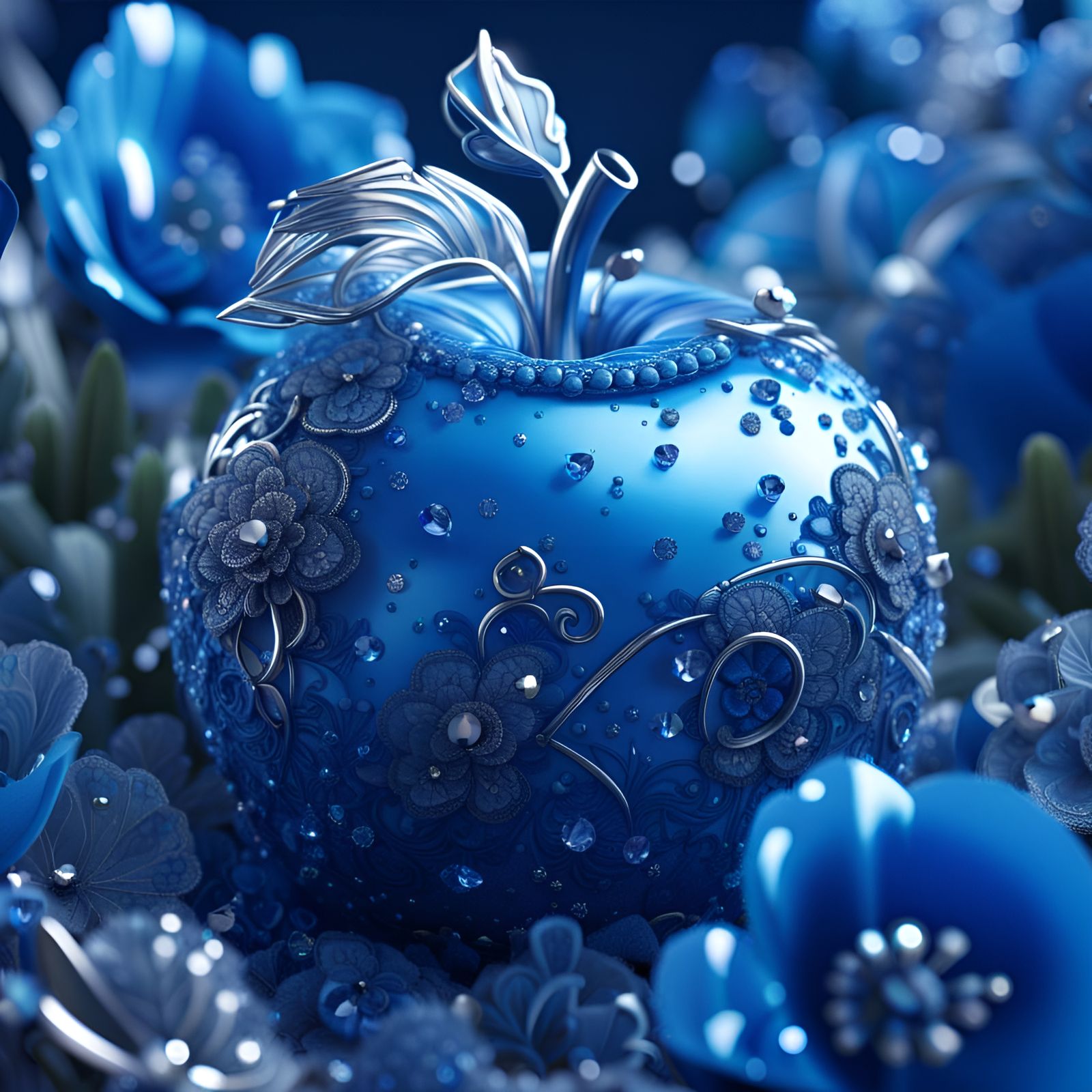 Blue appel  by @Maddy
