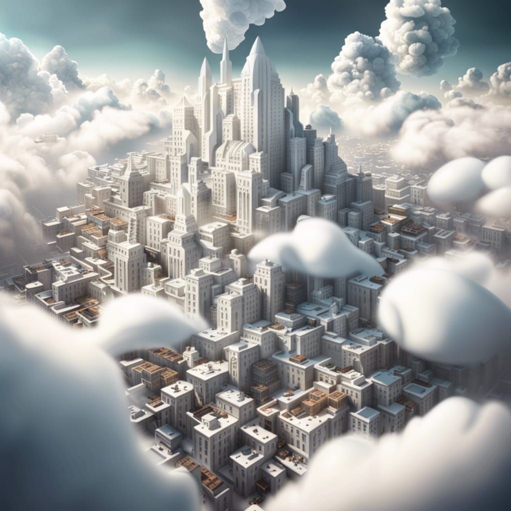 City in the clouds