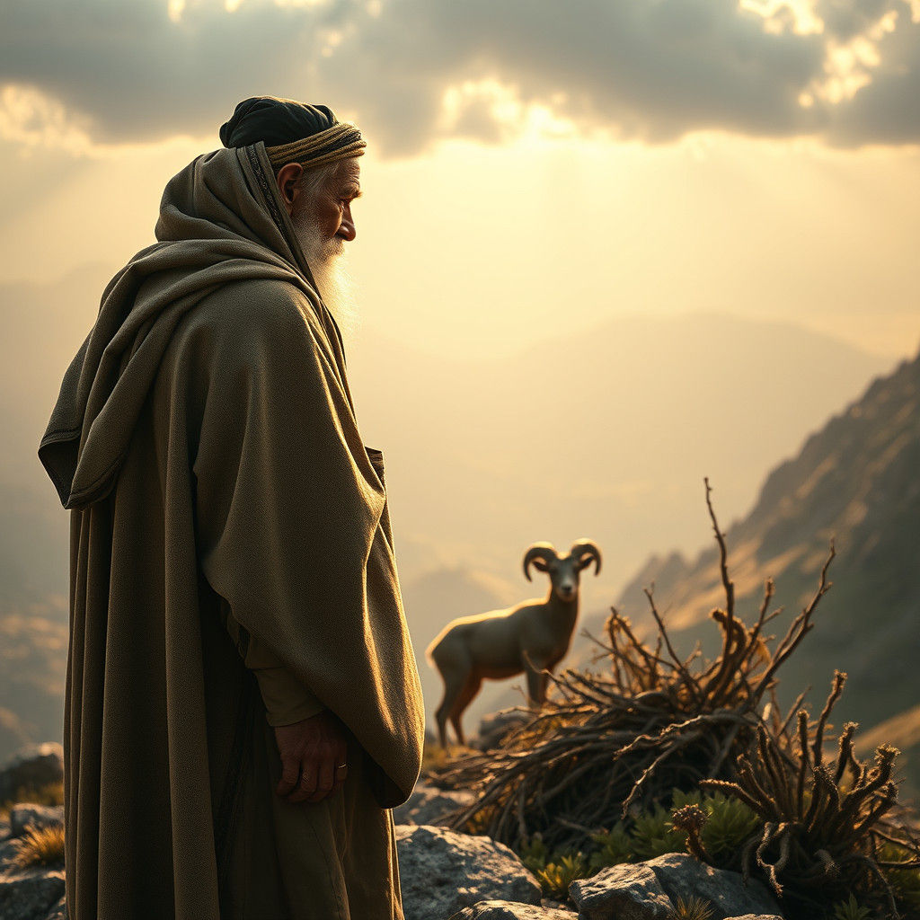 Abraham and the Ram on Mount Moriah