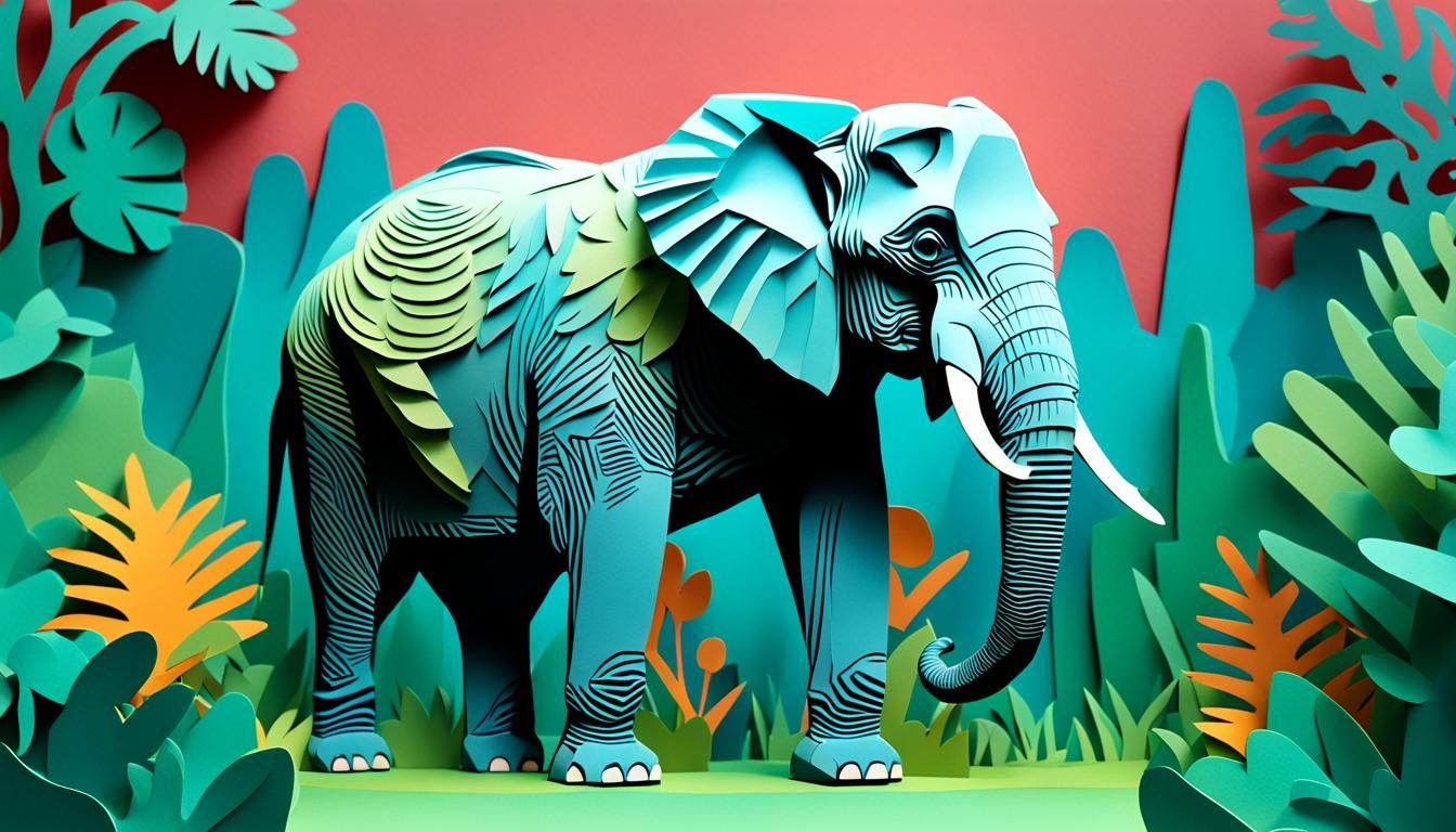 Elephant paper - AI Generated Artwork - NightCafe Creator