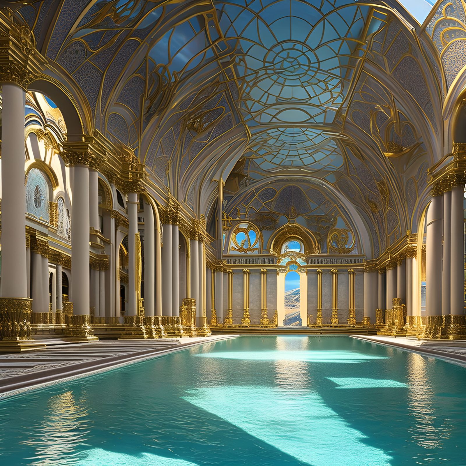 Celestial Baths Ai Generated Artwork Nightcafe Creator 