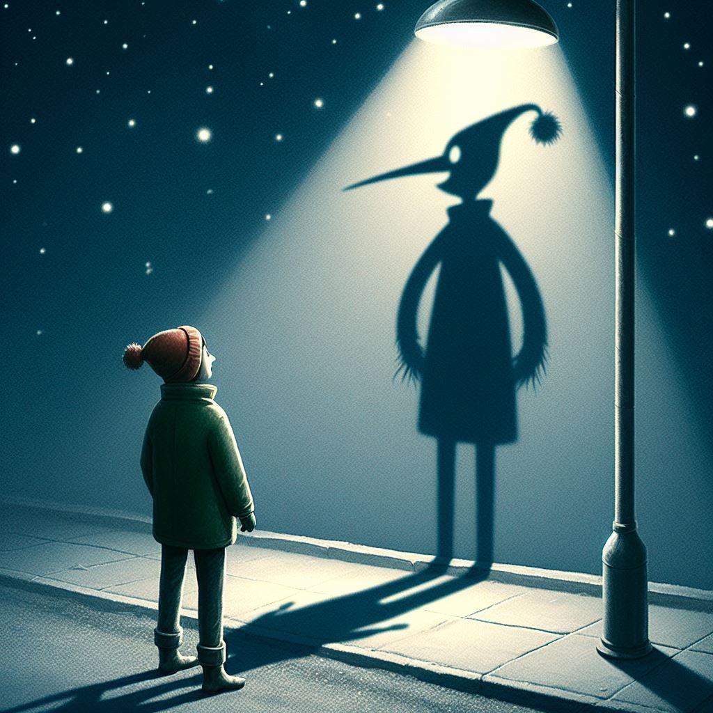 "Their shadow didn't match their body”  by @Ember