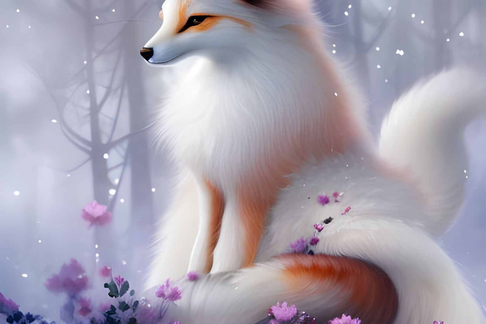Magical fox AI Generated Artwork NightCafe Creator