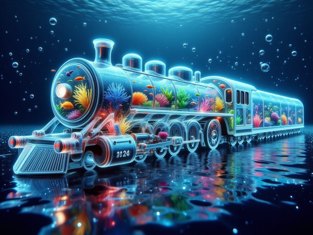 <lora:FiosLuminaSea:1.0> Steam Train 2