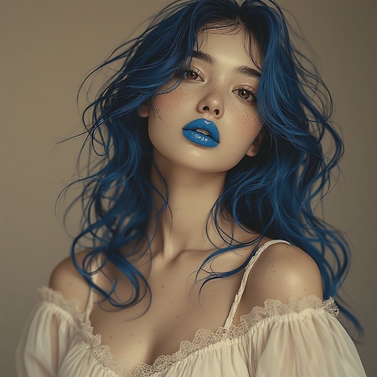 Blue lips