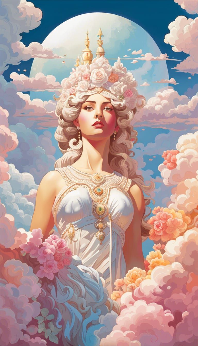 The Goddess of Clouds - AI Generated Artwork - NightCafe Creator