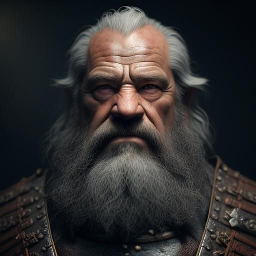 Old Grizzled Dwarf Warrior - AI Generated Artwork - NightCafe Creator