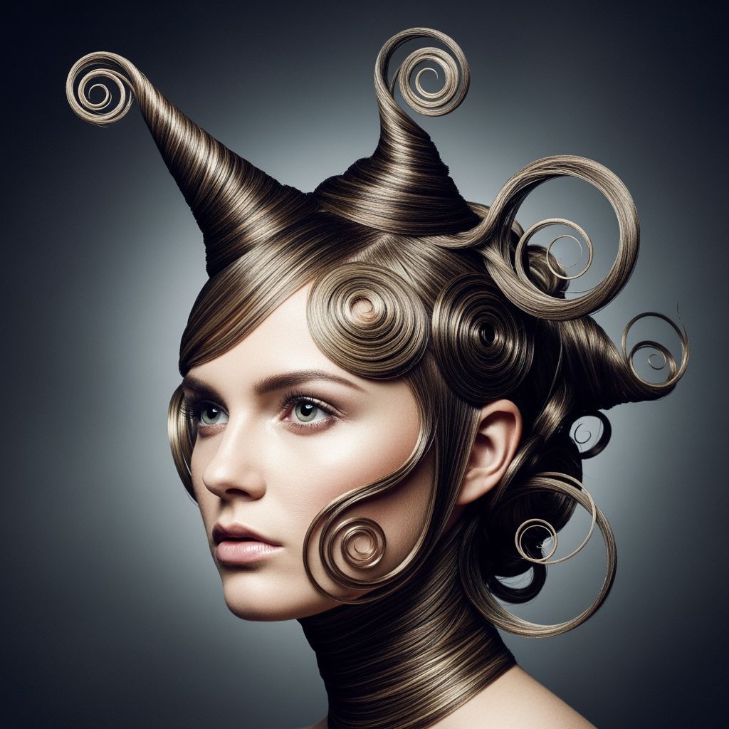 Unconventional hairstyle  by @El-len