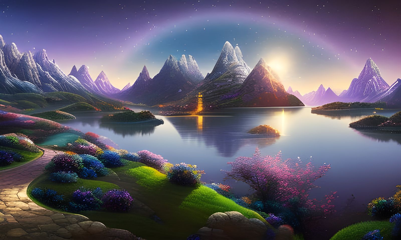 Fantasy Landscape - AI Generated Artwork - NightCafe Creator