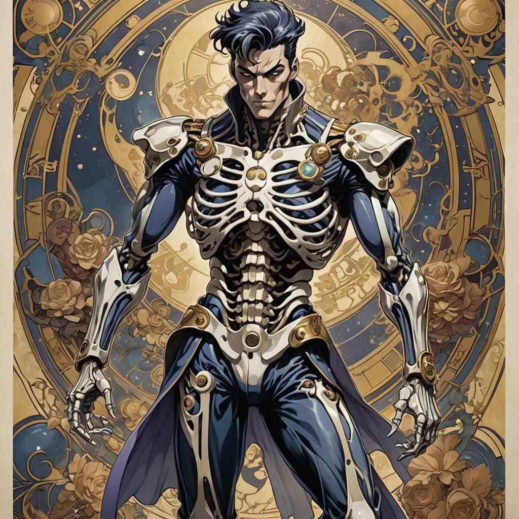 JoJo Bizarre Adventure's Josuke, Skeleton man, emaciated body, intrigue ...