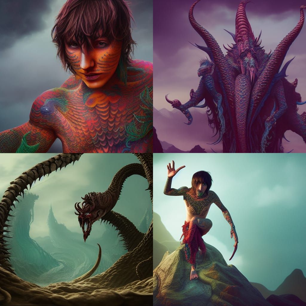 Oliver Sykes from Bring Me The Horizon transforming into a N...