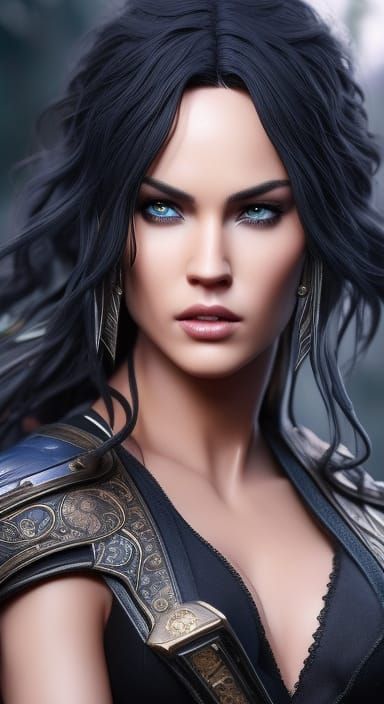 Artgerm, Wlop, Greg Rutkowski, Beautiful Megan Fox As Captain Pirate 