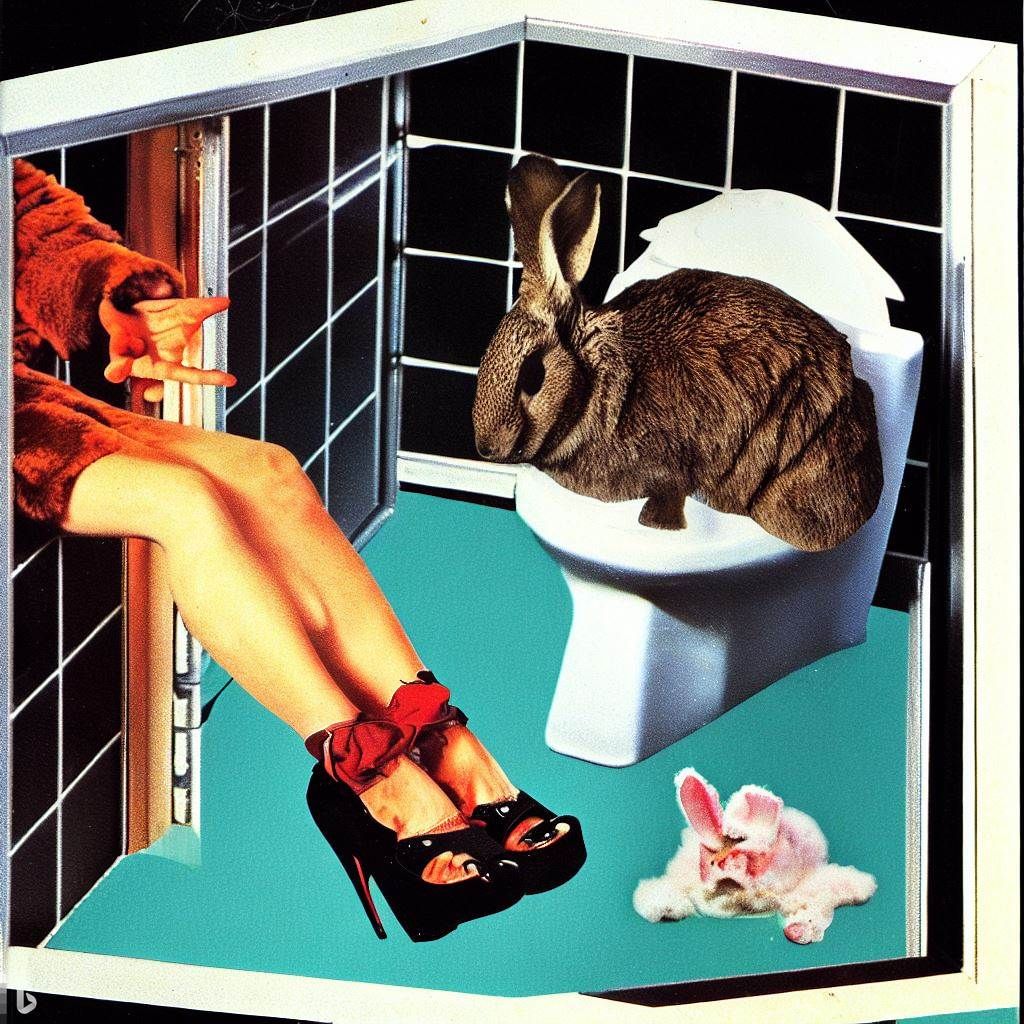 Bathroom "Kidnap", with Lord Foo-Foo