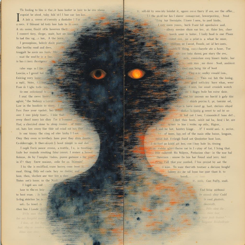 <lora:inspired:1.0> Translation of Emotion::
handwritten journal pages morphing into glowing lines of digital code, fusion of analog and dig...