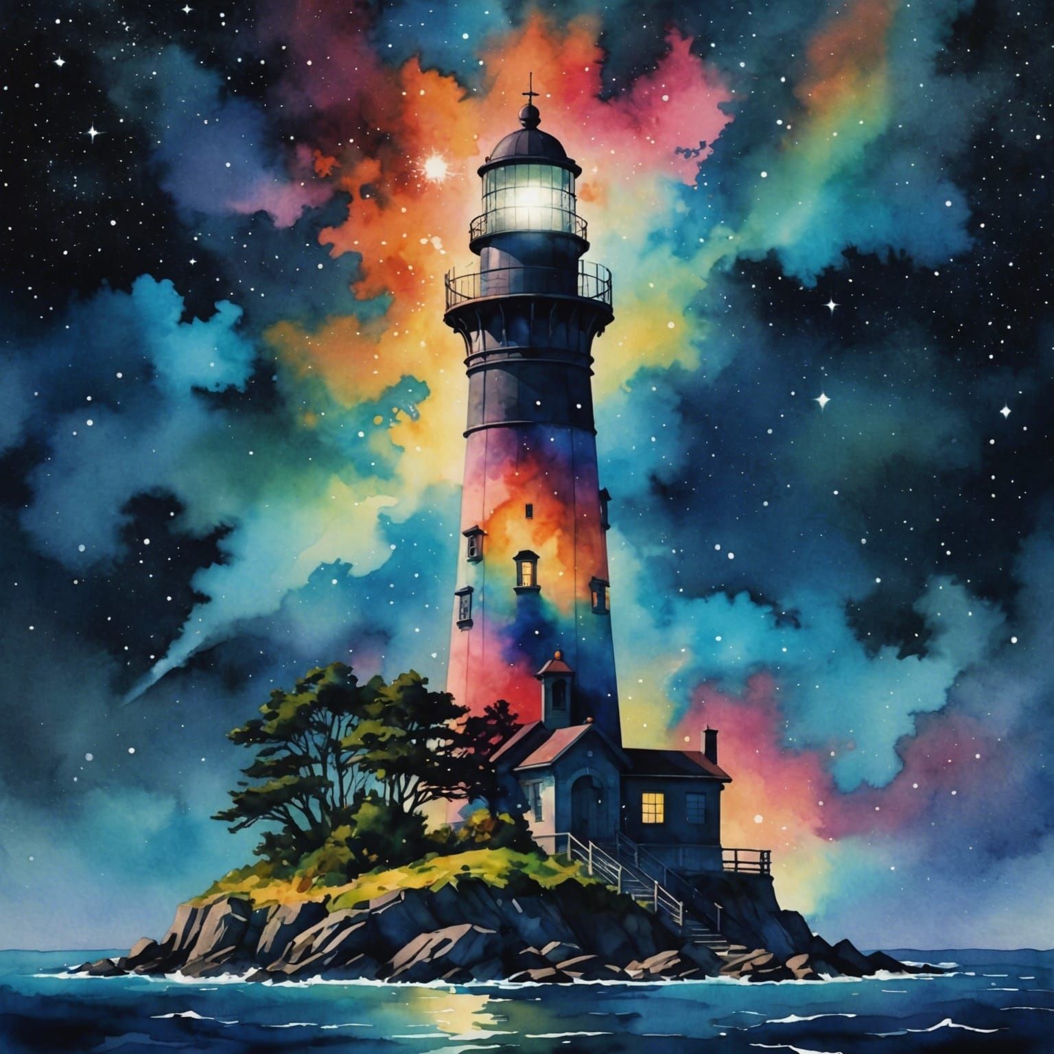A colorful lighthouse  by @axelb