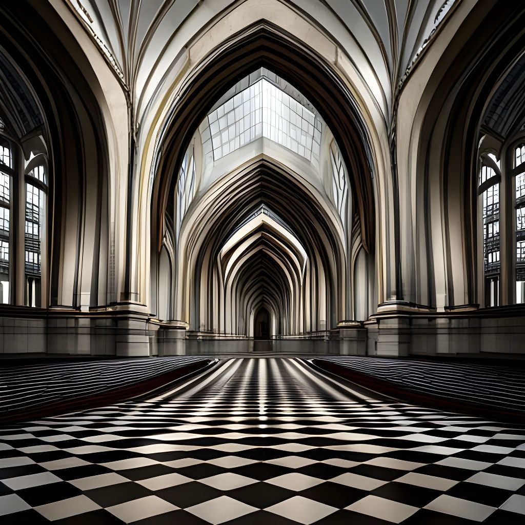 hallway to geometry land  by @shadow303