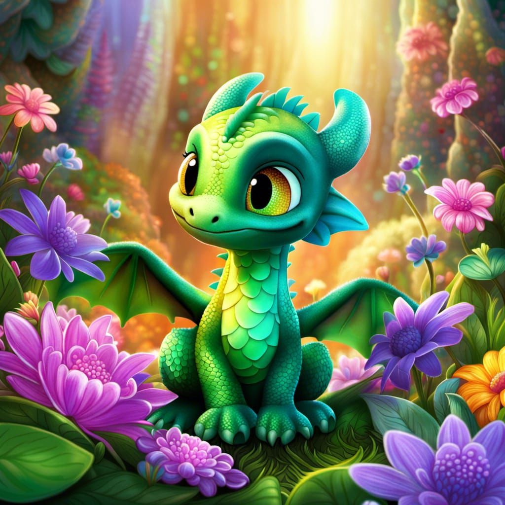 Baby Dragon - AI Generated Artwork - NightCafe Creator