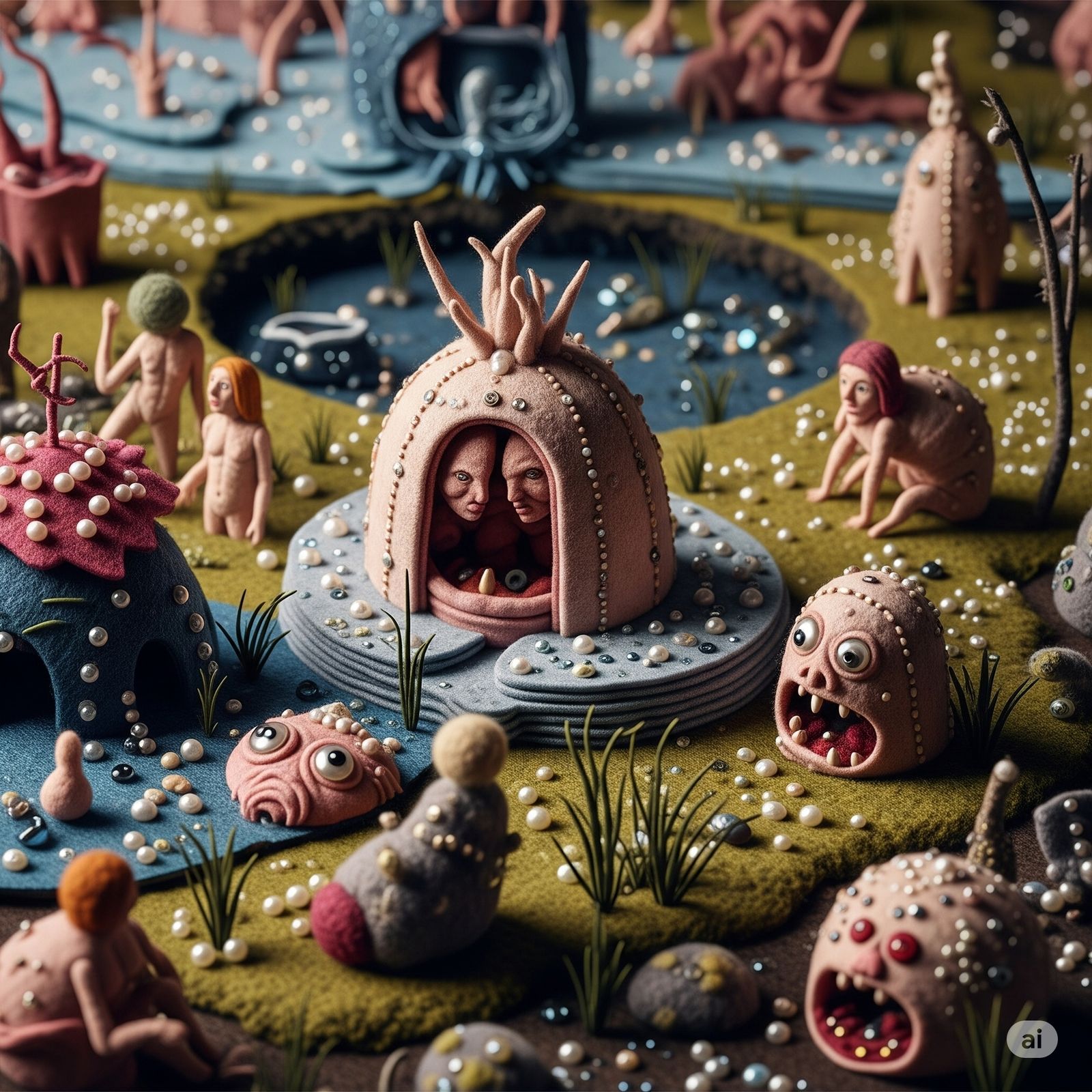 Boschs felted fantasy