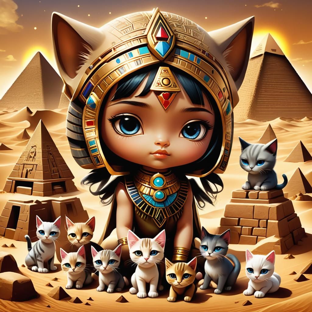 Young Bastet - the cat godess