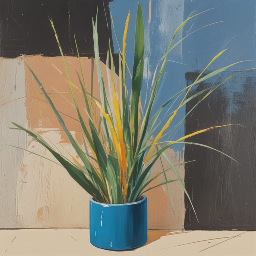 grass still life