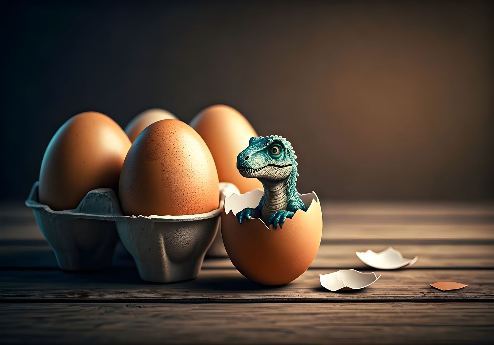 What creature hatched from the egg?  by @Black Papaver