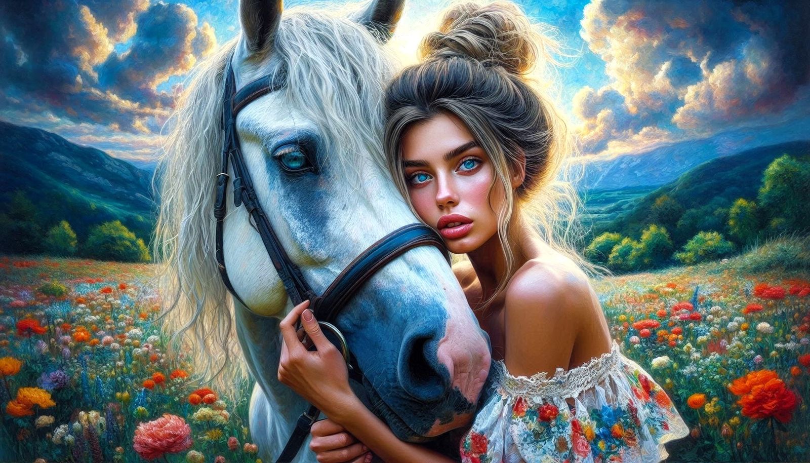 Woman and her horse