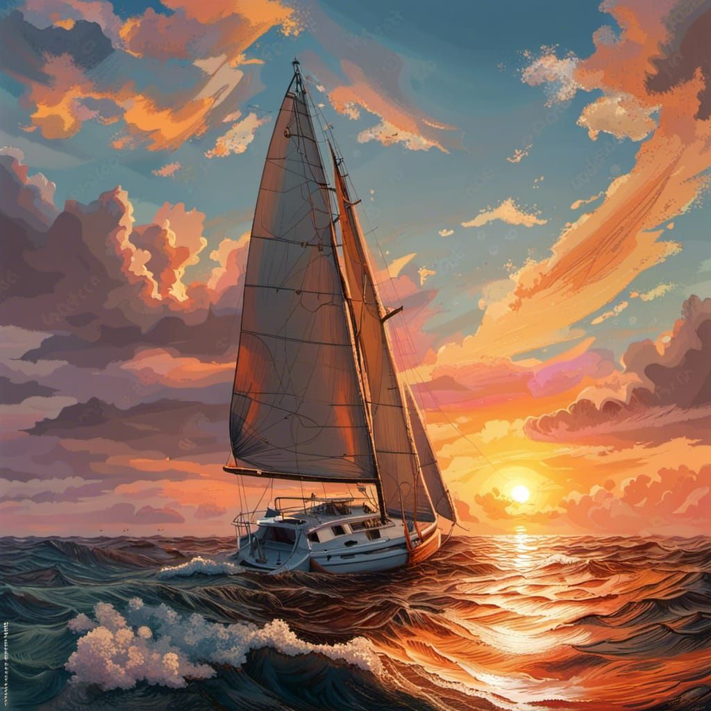 Sea sunset  by @Kelder