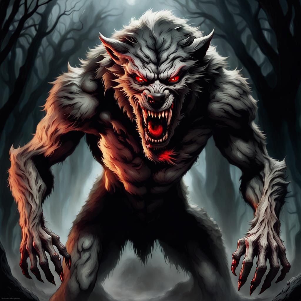 Werewolf - AI Generated Artwork - NightCafe Creator